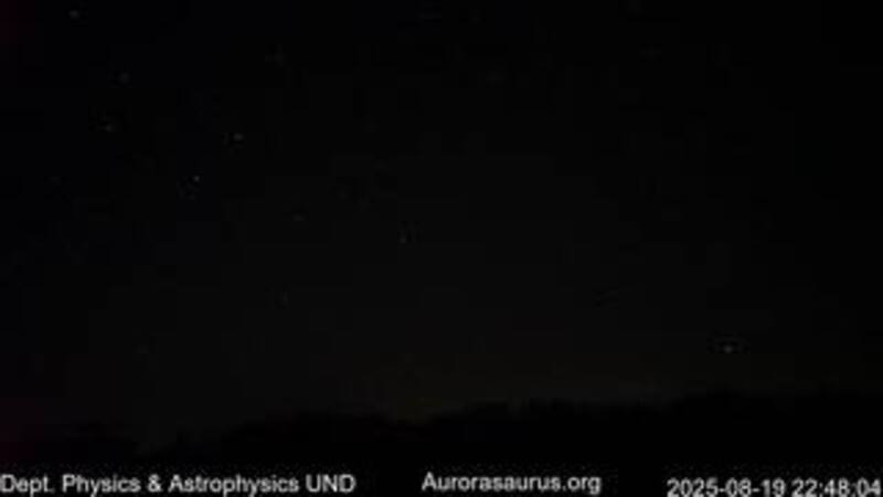 Latest live northern lights webcam from North Dakota Dual Cam in Usa