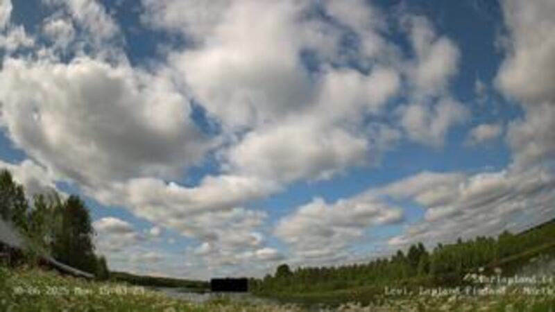 Latest live northern lights webcam from Levi, Finland in Europe