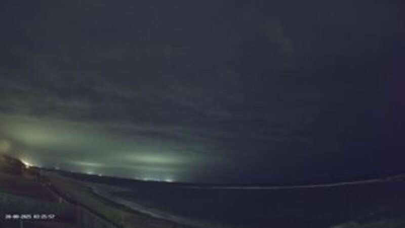 Latest live northern lights webcam from Northumberland, UK in Europe