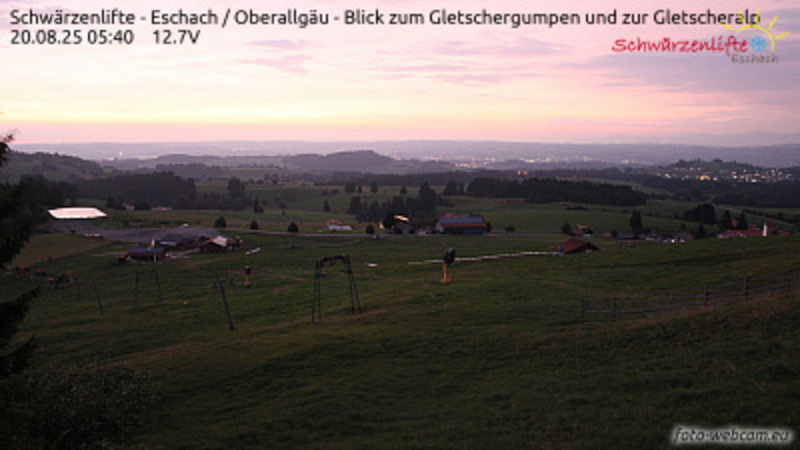 Latest live northern lights webcam from Schwaerzenlifte, Germany in Europe
