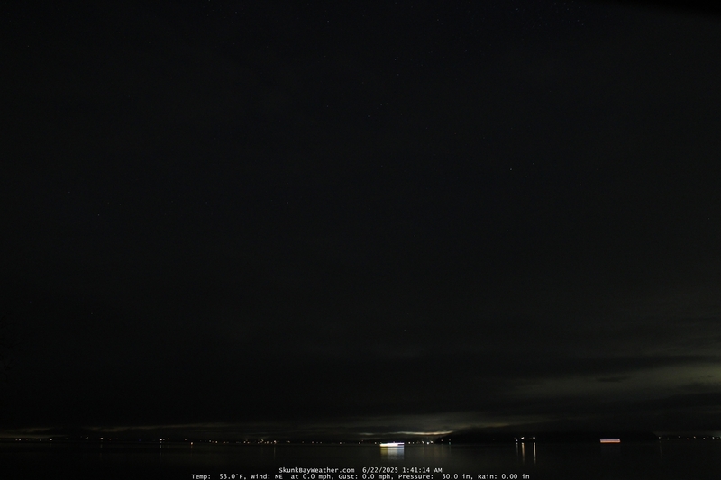 Skunk Bay, Washington aurora cam in Usa