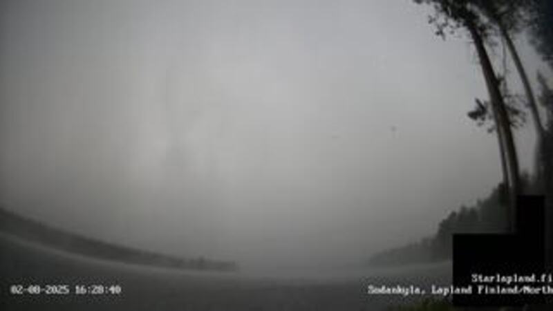 Latest live northern lights webcam from Sodankyla, Finland in Europe