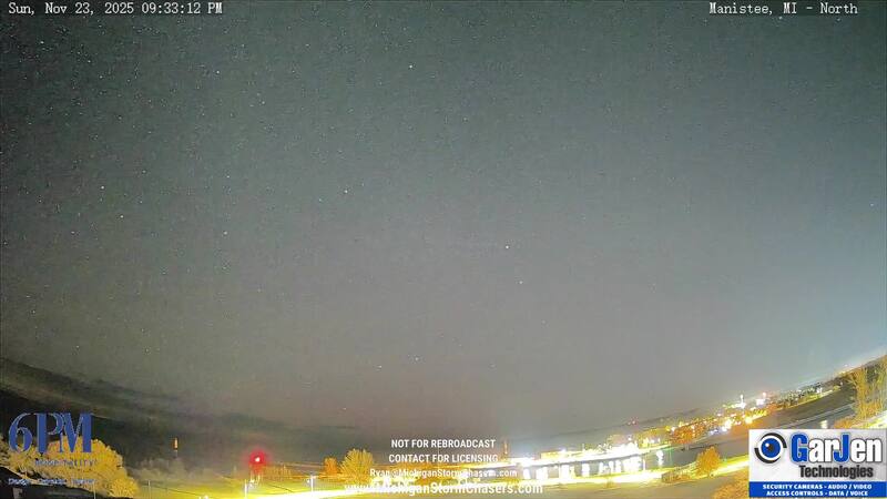 Latest live northern lights webcam from Manistee, Michigan in Usa