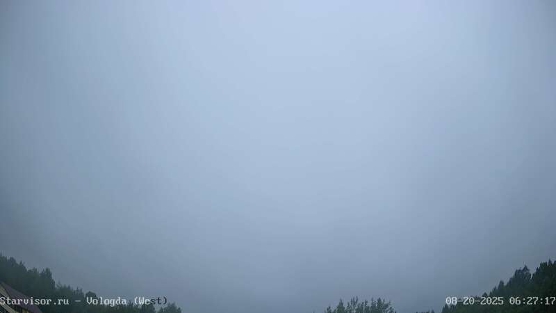 Latest live northern lights webcam from Vologda-West, Russia in Russia