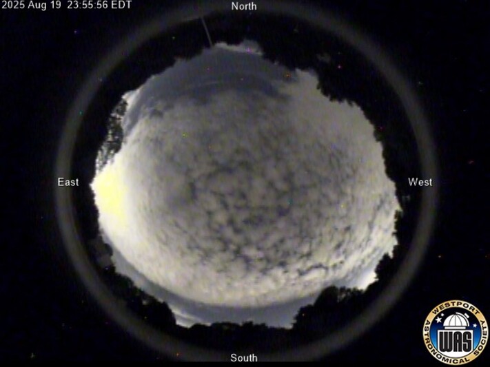 Latest live northern lights webcam from Westport, Connecticut in Usa