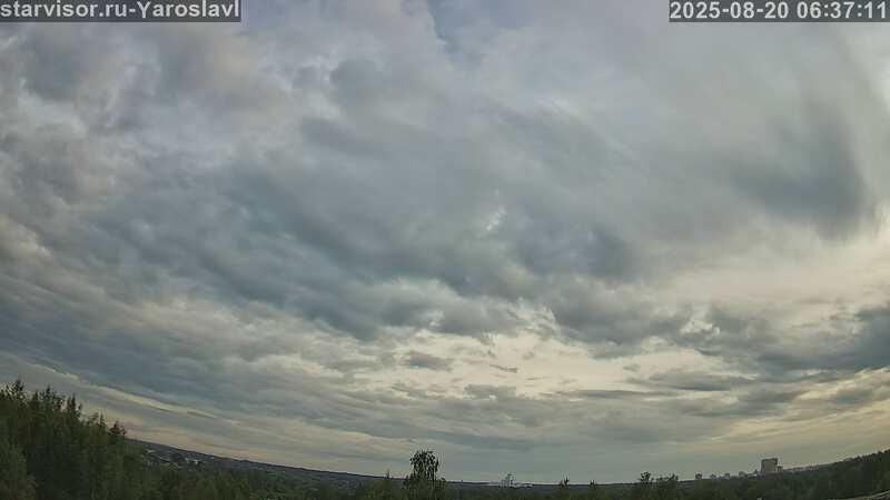 Latest live northern lights webcam from Yaroslavl, Russia in Russia